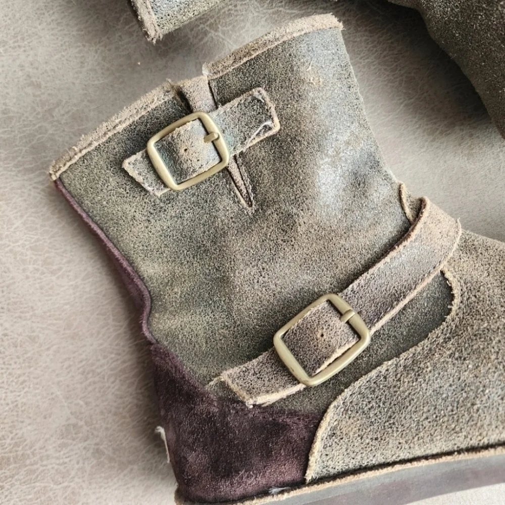 UGG Bomber Teak Harwell Suede Bomber Boots Size 6